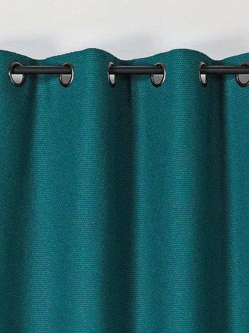 Cortina com um aspeto de tecido felpudo texturado - Kiabi