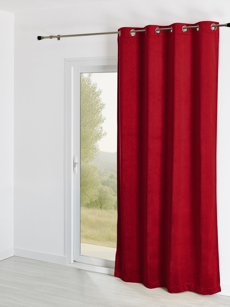 Cortina corta-fogo m1 em veludo de qualidade superior Vermelho - Kiabi