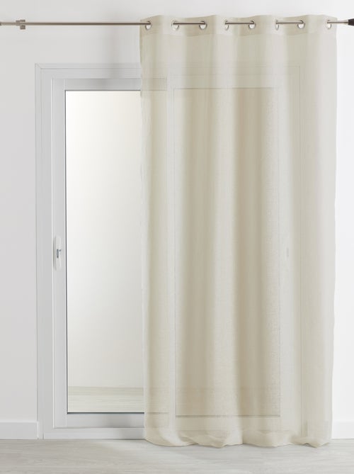 Cortina de 100% linho - Kiabi