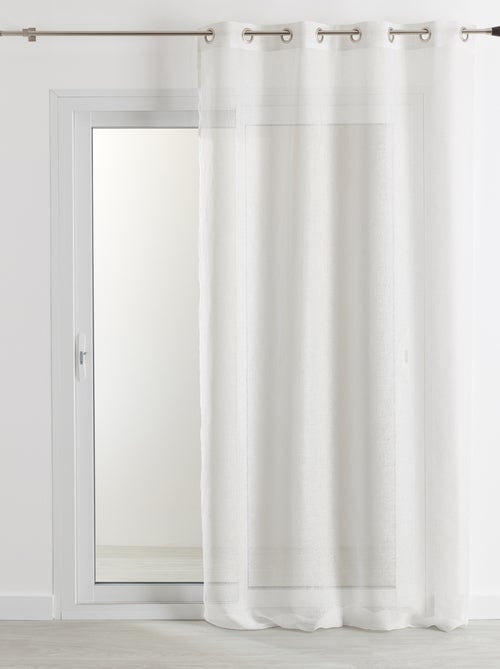 Cortina de 100% linho - Kiabi