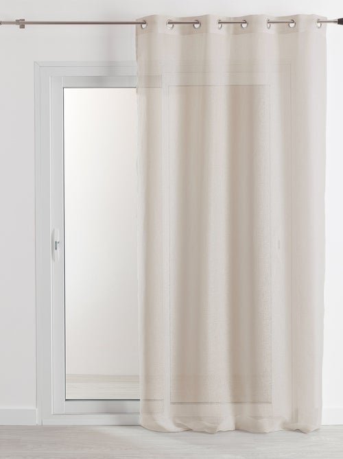 Cortina de 100% linho - Kiabi