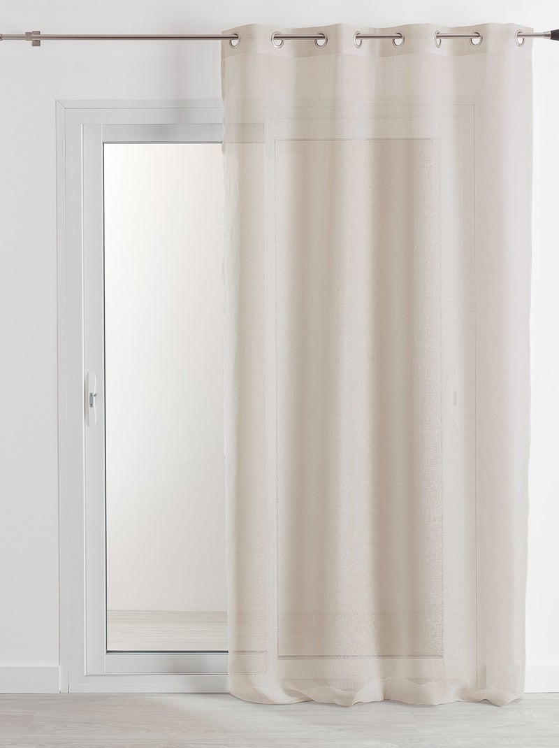 Cortina de 100% linho Madeira natural - Kiabi