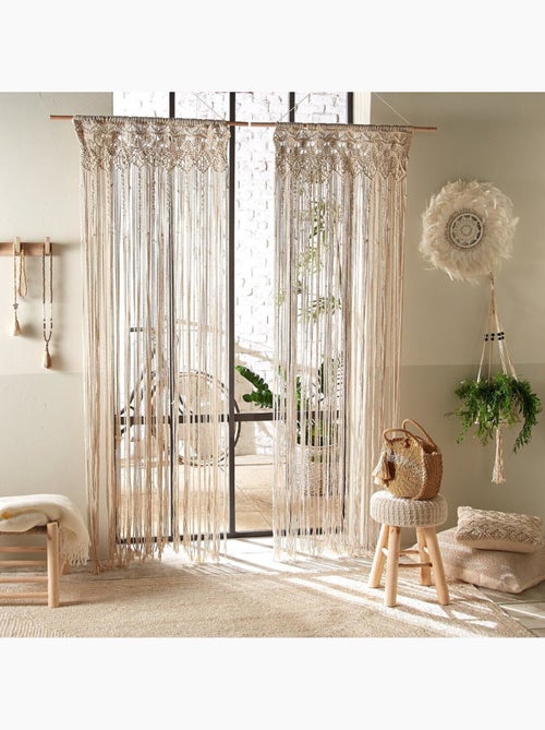 Cortina de arame em macramé - Kiabi