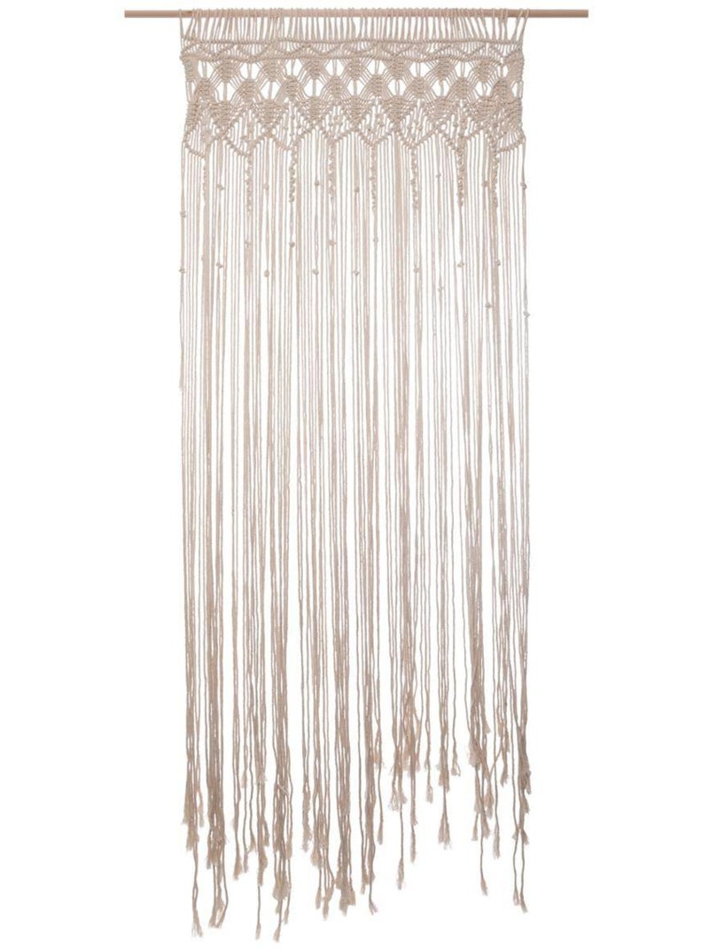 Cortina de arame em macramé Bege - Kiabi
