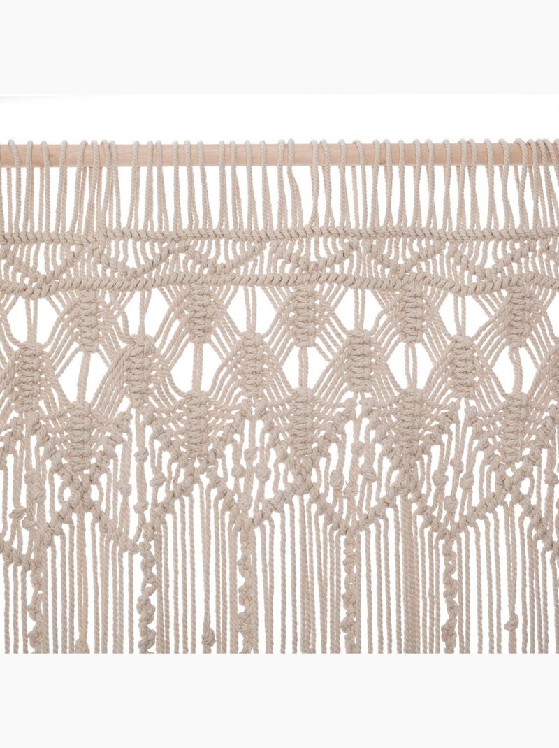 Cortina de arame em macramé Bege - Kiabi