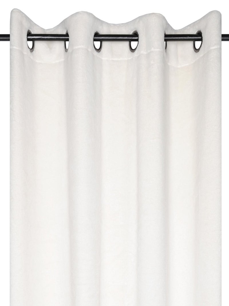 Cortina de casulo em imitação de pele Branco - Kiabi