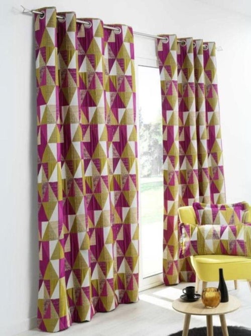 Cortina de design com padrão triangular - Kiabi