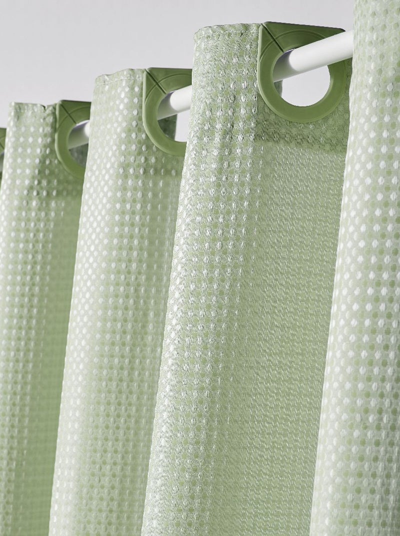 Cortina de duche efeito gofrado 180 X 200 cm VERDE - Kiabi