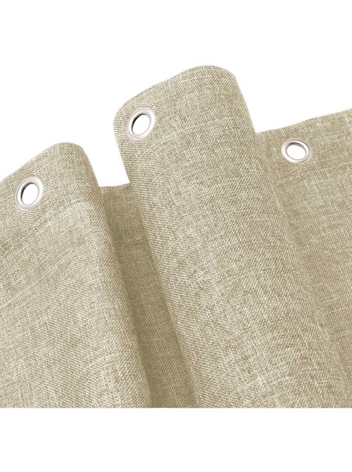 Cortina de duche em cambraia simples com ganchos - Kiabi