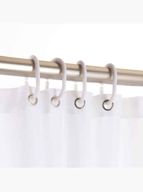 Cortina de duche simples com ganchos - Kiabi Cortina de duche simples com ganchos - Kiabi