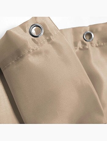 Cortina de duche simples com ganchos