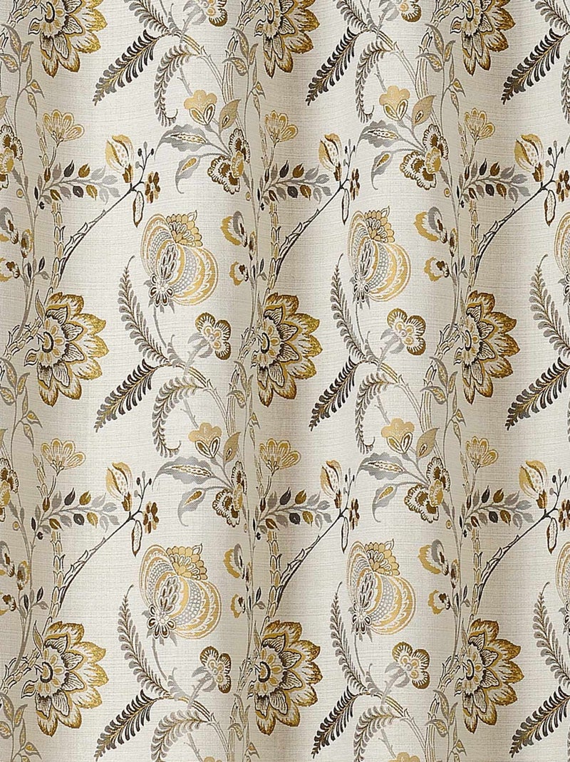 Cortina de ecrã vintage floral Açafrão - Kiabi