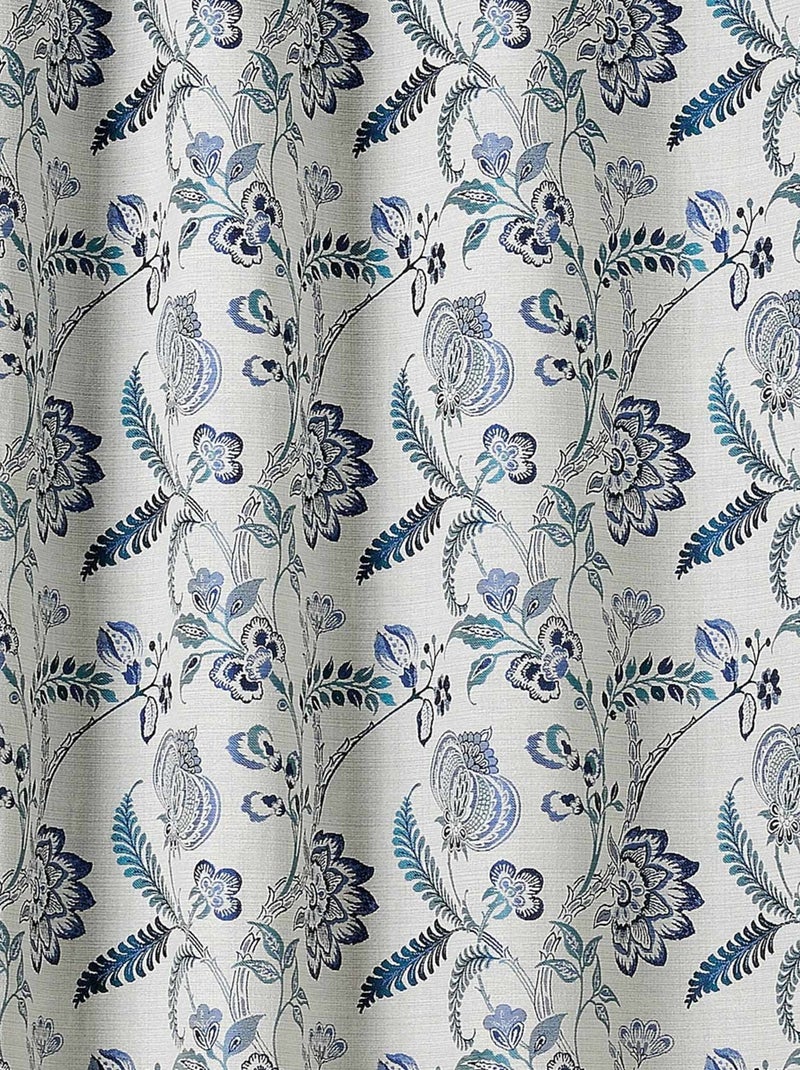 Cortina de ecrã vintage floral Azul-ultramar - Kiabi