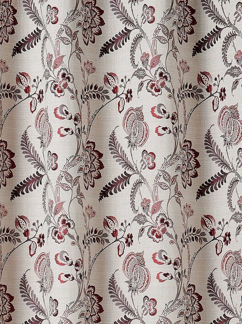 Cortina de ecrã vintage floral Vermelho - Kiabi