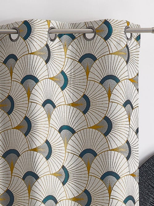 Cortina de estofos em jacquard - Kiabi Cortina de estofos em jacquard - Kiabi