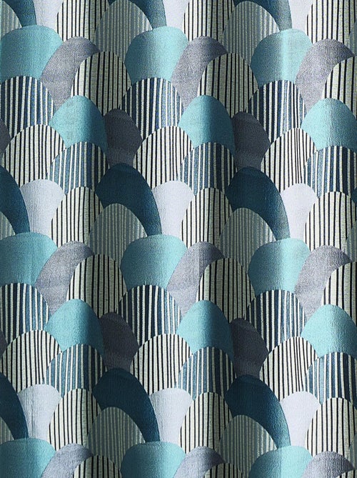 Cortina de estofos em jacquard arredondado - Kiabi