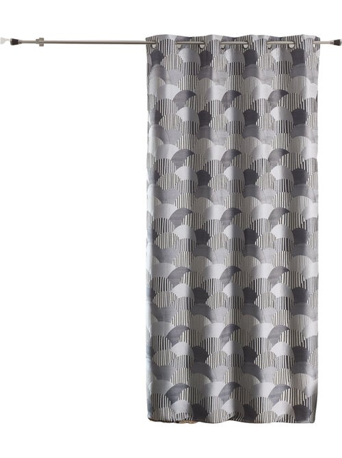 Cortina de estofos em jacquard arredondado - Kiabi