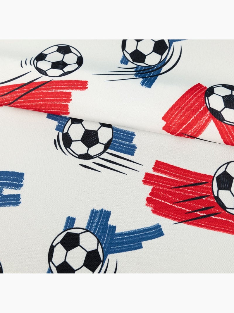 Cortina de futebol impressa Branco - Kiabi