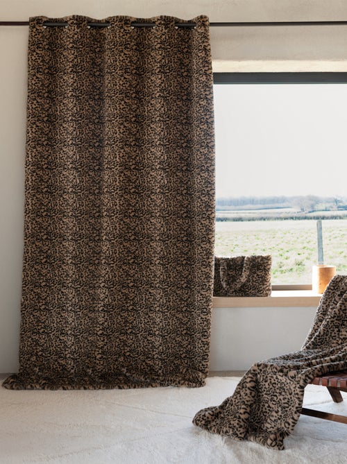 Cortina de imitação de pele de leopardo - Kiabi
