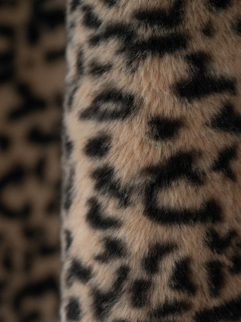 Cortina de imitação de pele de leopardo Bege - Kiabi