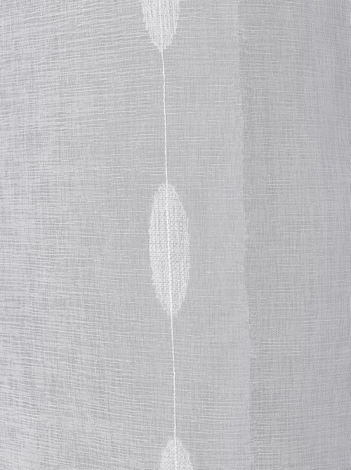 Cortina de jacquard com bolinhas ovais e ilhós - Kiabi Cortina de jacquard com bolinhas ovais e ilhós - Kiabi