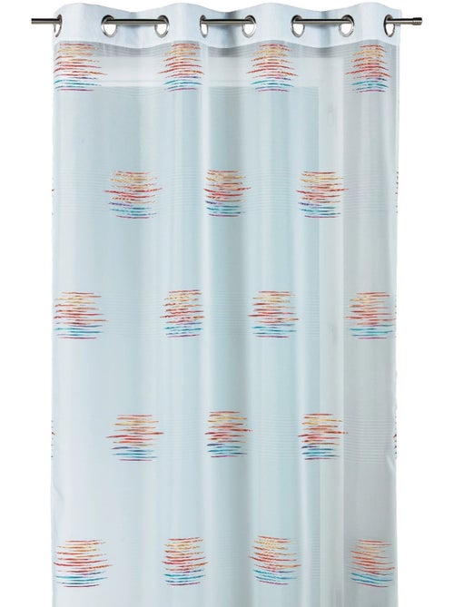 Cortina de jacquard com motivos gráficos - Kiabi
