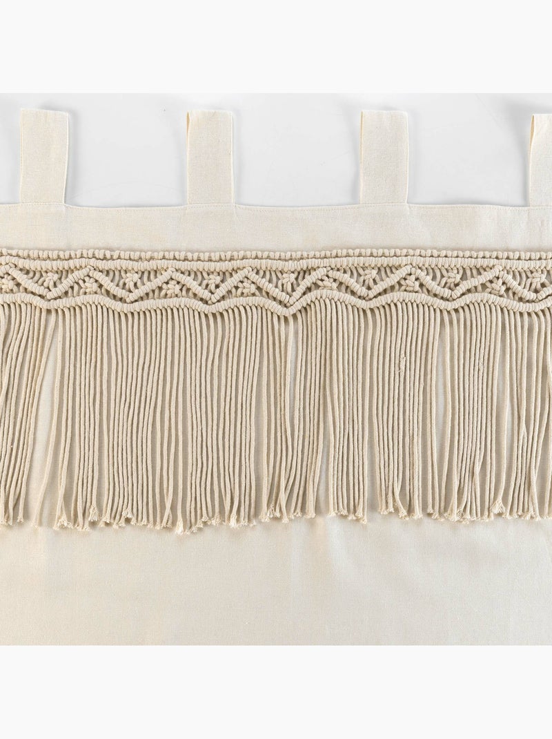 Cortina de laço em macramé Madeira natural - Kiabi