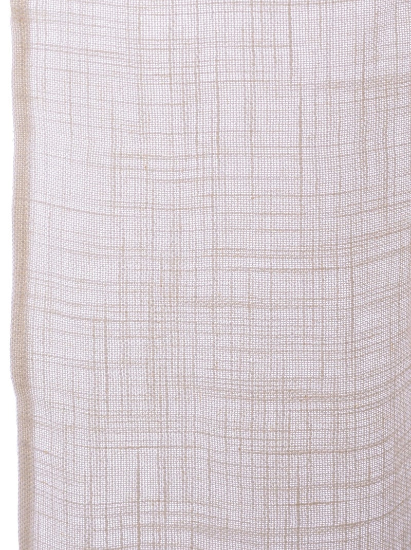 Cortina de linho Basic "Happyfriday" Branco - Kiabi