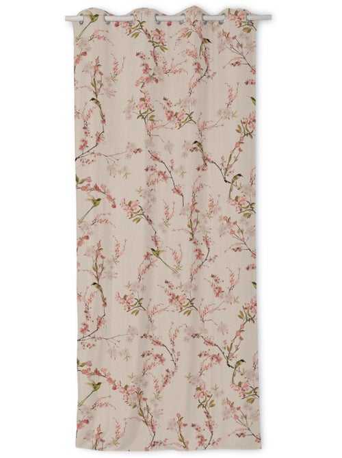 Cortina de linho Chinoiserie "Happyfriday" - Kiabi Cortina de linho Chinoiserie "Happyfriday" - Kiabi