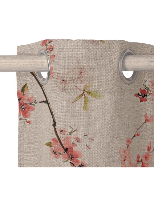 Cortina de linho Chinoiserie "Happyfriday" - Kiabi Cortina de linho Chinoiserie "Happyfriday" - Kiabi