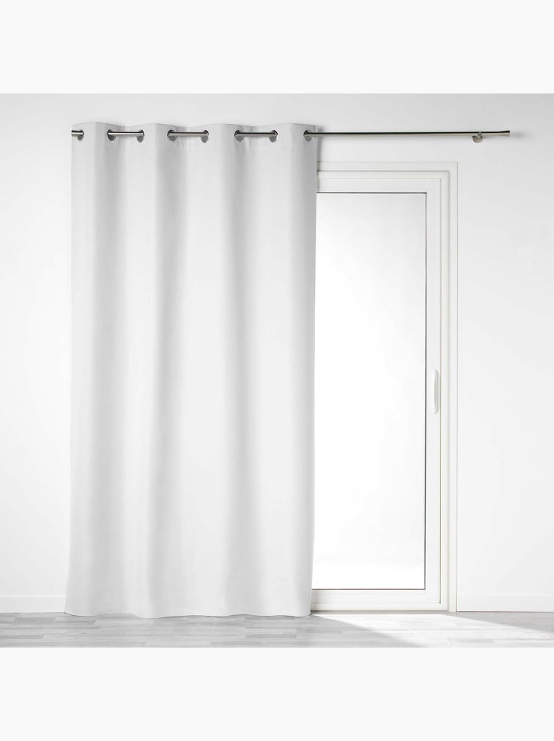 Cortina de microfibra 100% blackout Branco - Kiabi