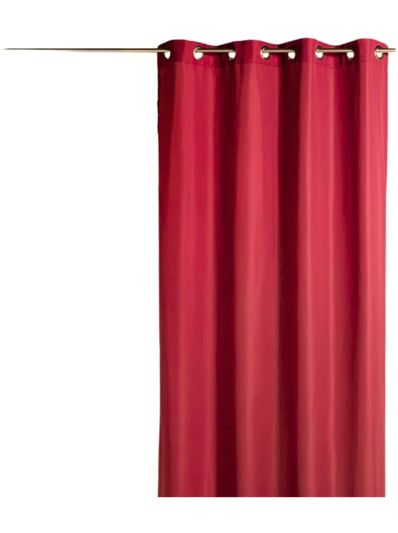 Cortina de microfibra simples Vermelho - Kiabi