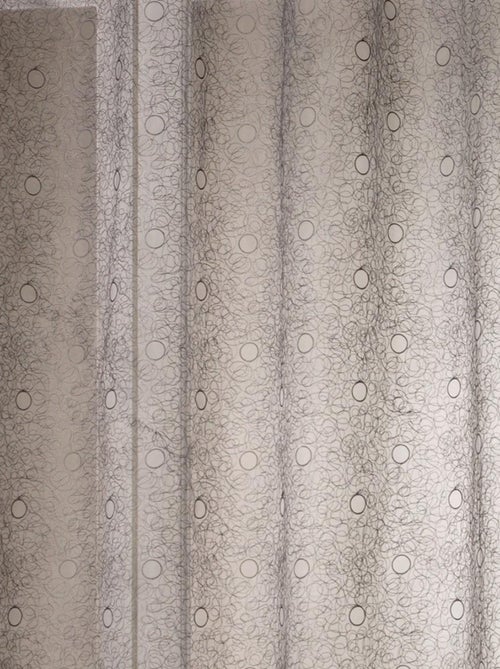 Cortina de organza bordada com bolhas - Kiabi