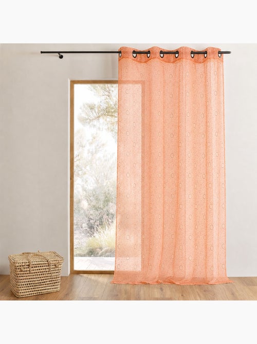 Cortina de organza bordada com bolhas - Kiabi Cortina de organza bordada com bolhas - Kiabi
