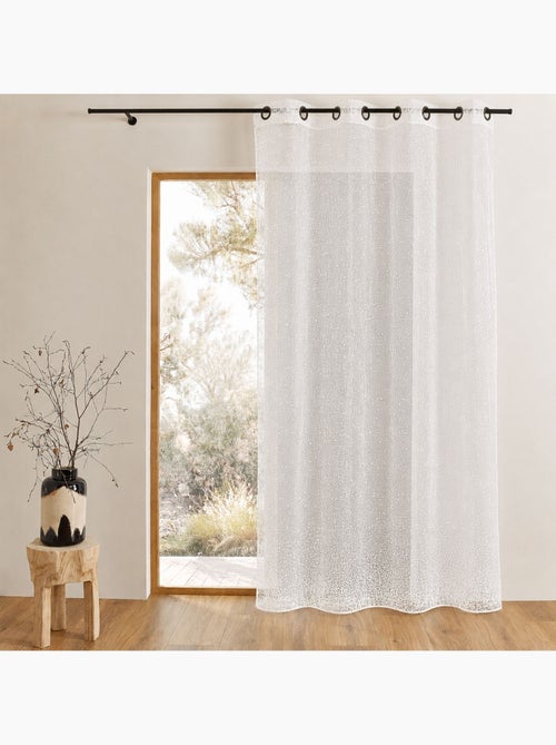 Cortina de organza com bordado em motivo - Kiabi Cortina de organza com bordado em motivo - Kiabi