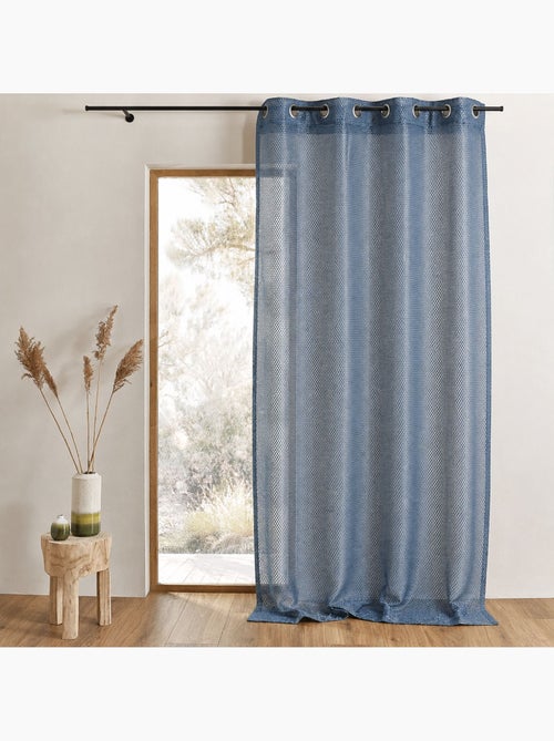 Cortina de organza com efeito de rede - Kiabi