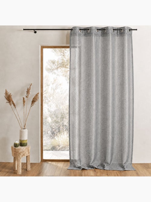 Cortina de organza com efeito de rede - Kiabi