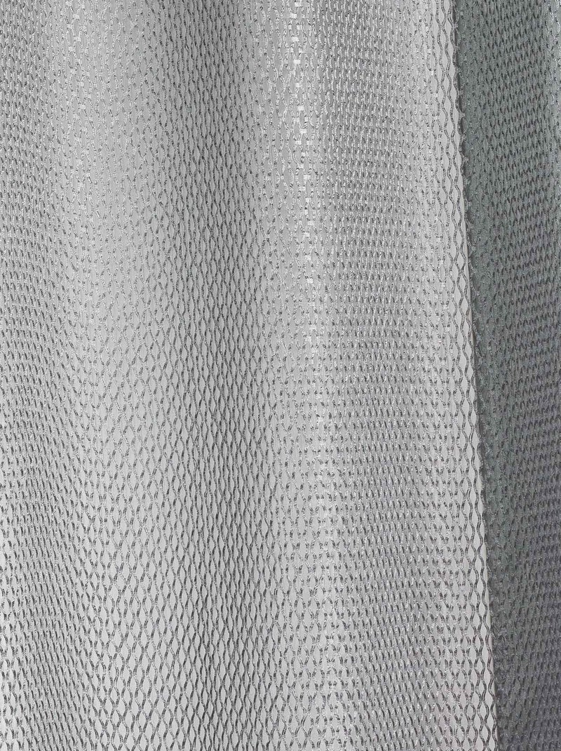 Cortina de organza com efeito de rede Cinza claro - Kiabi