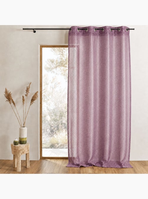 Cortina de organza com efeito de rede - Kiabi