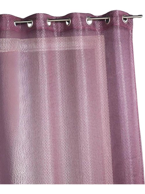 Cortina de organza com efeito de rede - Kiabi