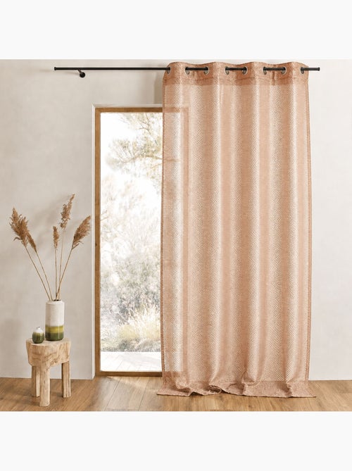 Cortina de organza com efeito de rede - Kiabi