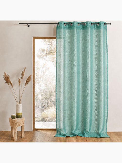 Cortina de organza com efeito de rede - Kiabi