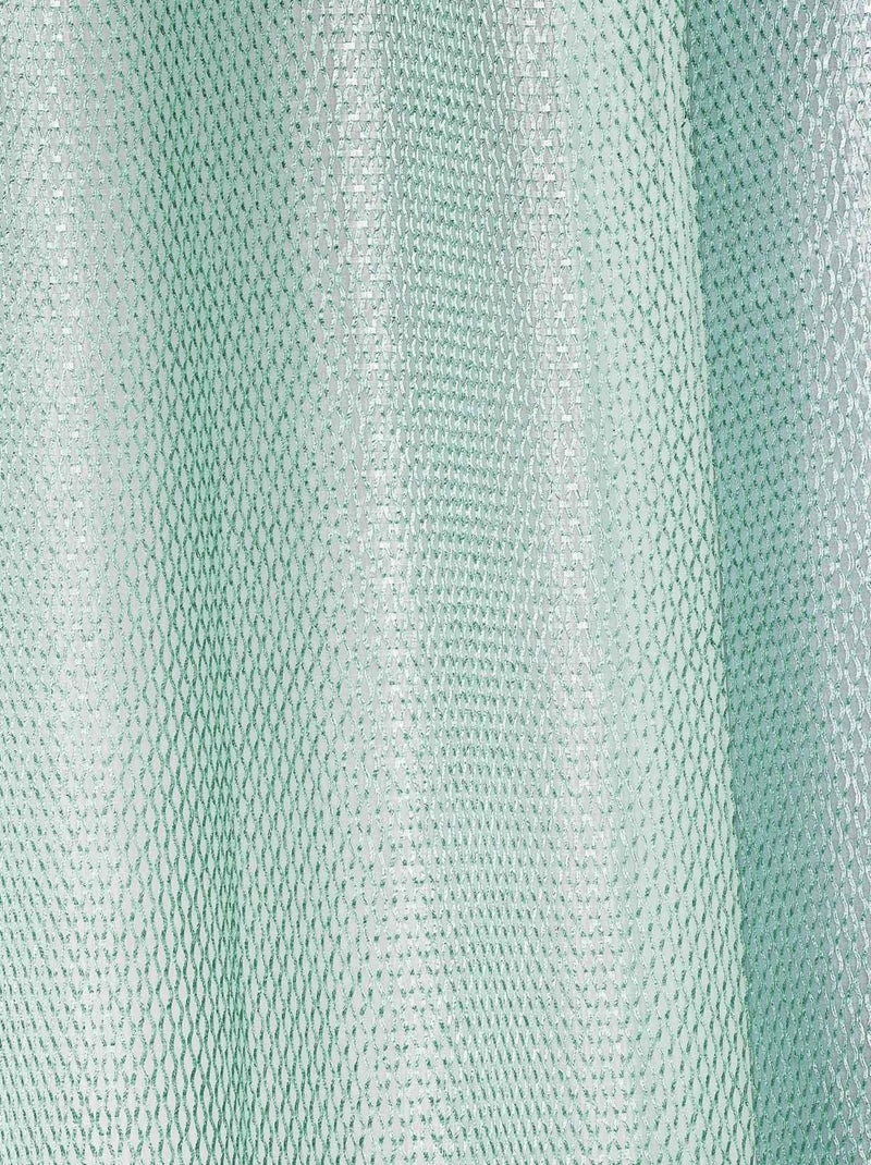 Cortina de organza com efeito de rede Verde - Kiabi