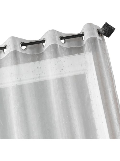Cortina de organza com gotículas metálicas - Kiabi