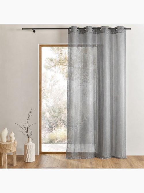 Cortina de organza com gotículas metálicas - Kiabi