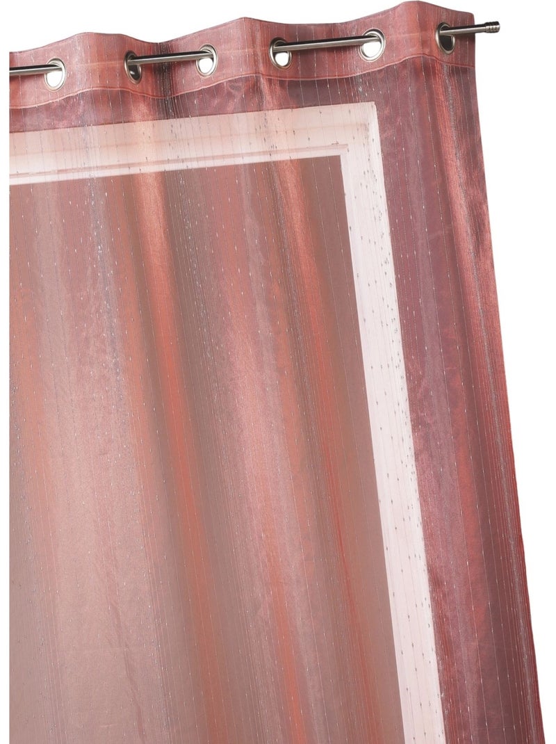 Cortina de organza com gotículas metálicas Vermelho - Kiabi