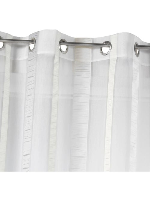 Cortina de organza com riscas verticais - Kiabi Cortina de organza com riscas verticais - Kiabi