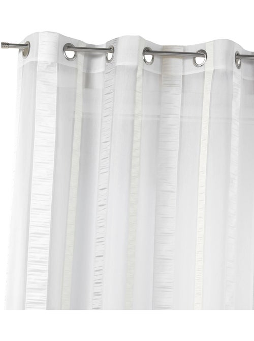 Cortina de organza com riscas verticais - Kiabi Cortina de organza com riscas verticais - Kiabi