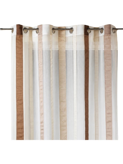 Cortina de organza com riscas verticais - Kiabi Cortina de organza com riscas verticais - Kiabi