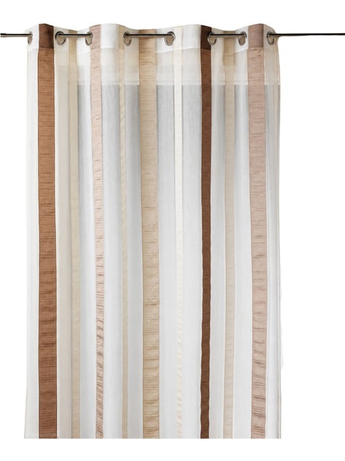Cortina de organza com riscas verticais - Kiabi Cortina de organza com riscas verticais - Kiabi